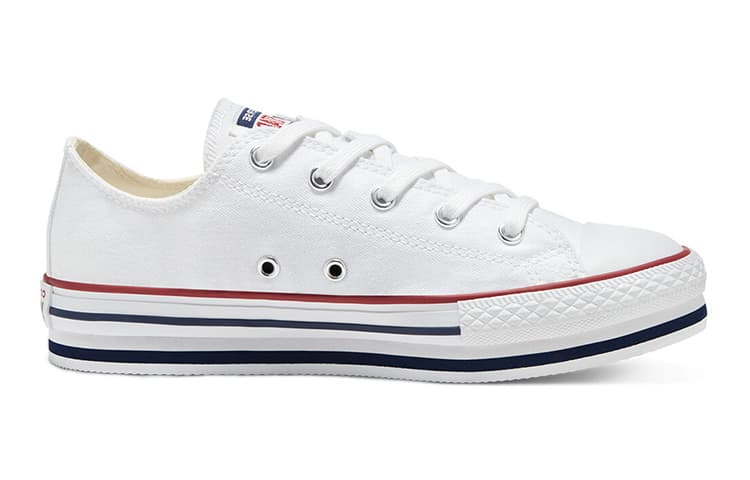 Детские парусиновые туфли с низким берцем Converse Chuck Taylor All Star, белые, красные, синие, для подростков