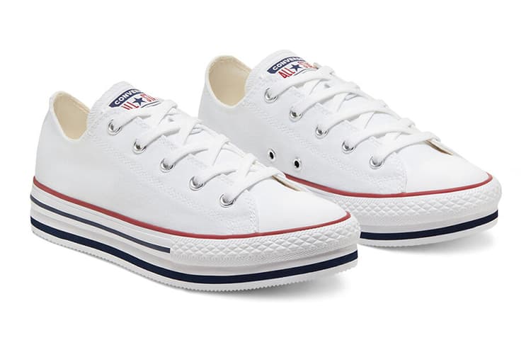 Детские парусиновые туфли с низким берцем Converse Chuck Taylor All Star, белые, красные, синие, для подростков