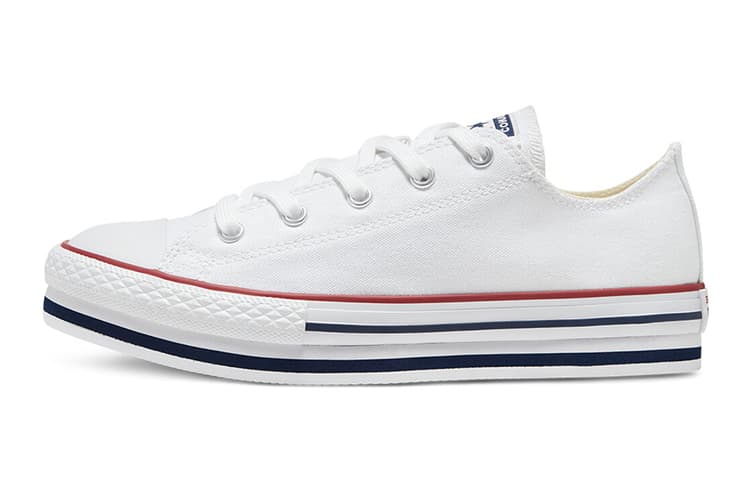 Converse Chuck Taylor All Star Anti Kick Cushioning Low Top Kids Canvas Shoes White Red Blue Teenagers