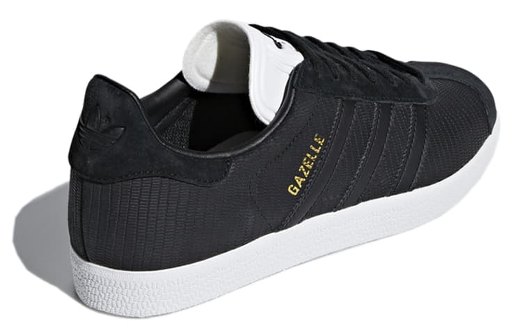Женские кроссовки Adidas Gazelle «Черно-белые»