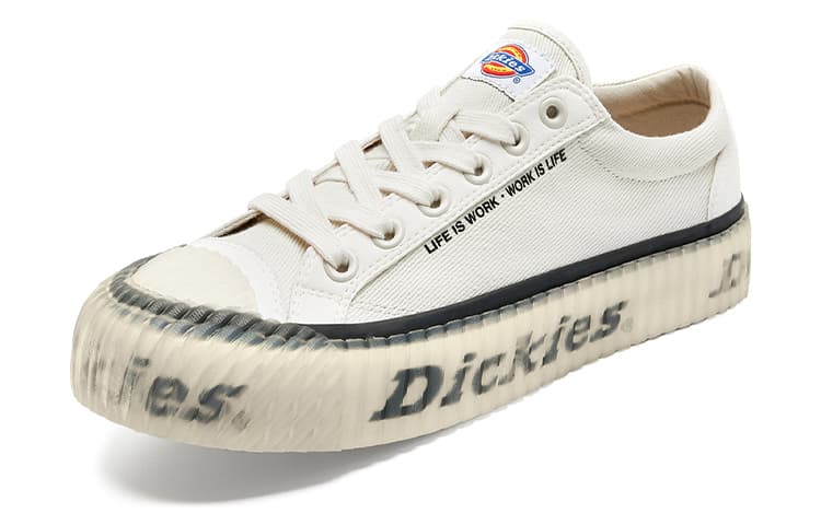 Dickies износостойкие низкие кеды из парусины унисекс бежевые