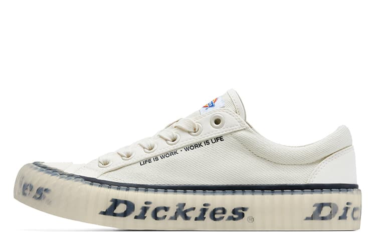 Dickies Wear-Resistant Low-Top Canvas Shoes Unisex Beige