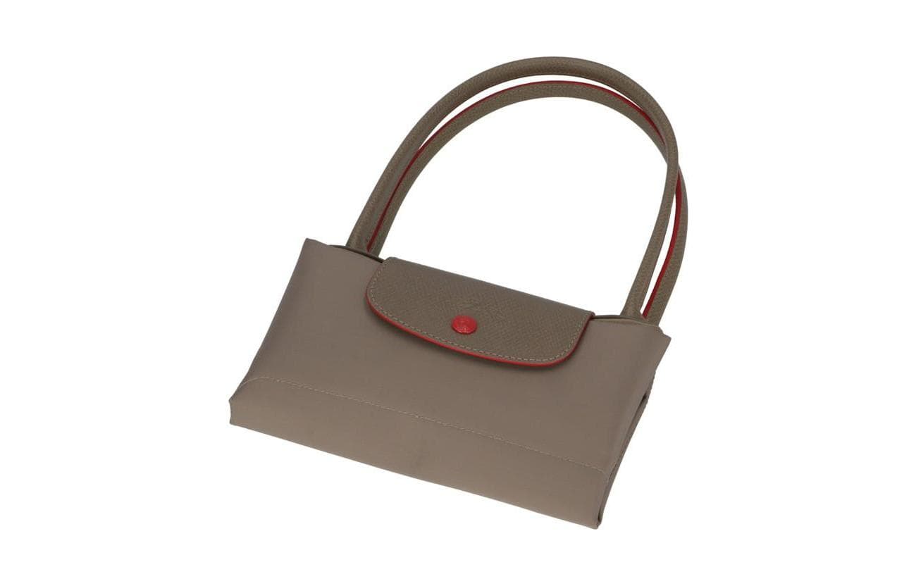 LONGCHAMP Le Pliage Club Сумка на плечо из нейлоновой ткани с длинной ручкой, Женская труба, коричневая