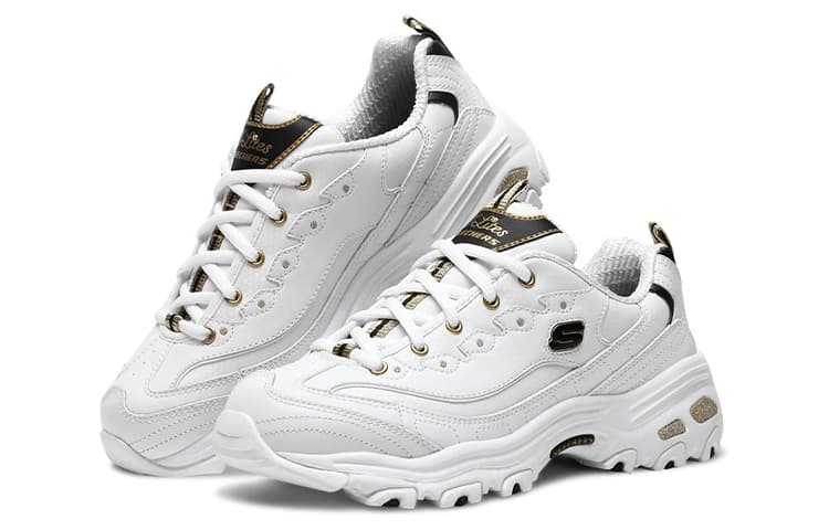 Skechers D'Lites Low Dad Shoes Gs Белые женские туфли