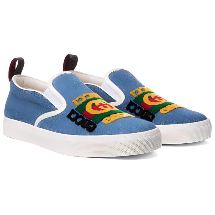 Слипоны GUCCI «Dublin Blue»