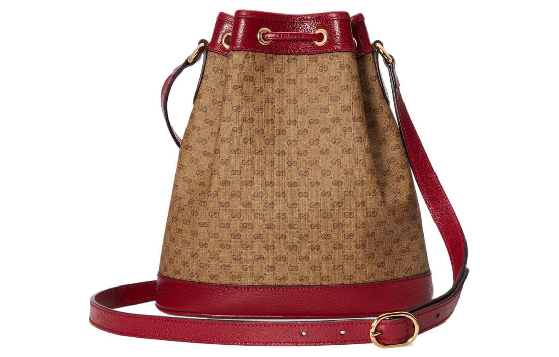 Женская парусиновая сумка GUCCI Doraemon Collaboration с кожаной сумкой-мешком, сумкой через плечо, сумкой через плечо