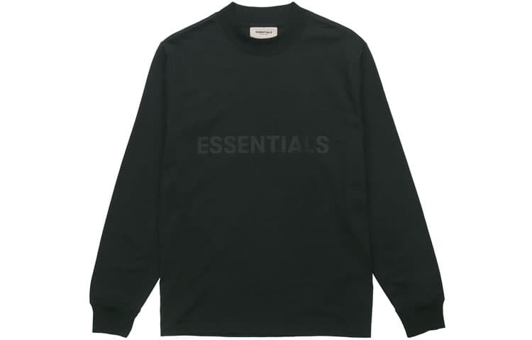 Fear Of God Essentials Logo Boxy Long Sleeve T Shirt