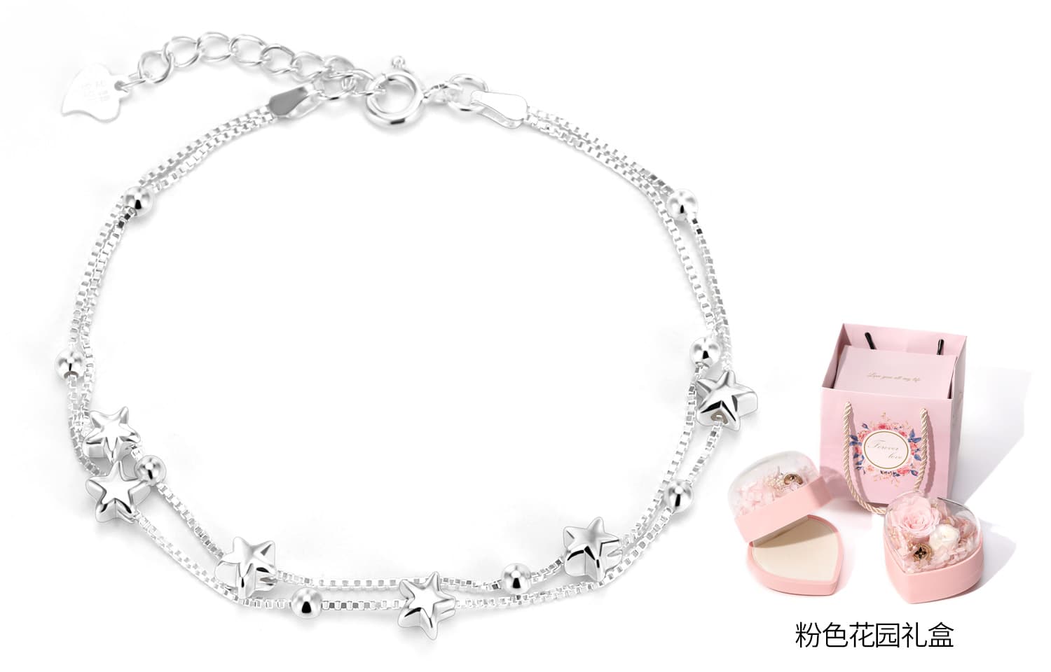 XXOFF Браслеты из стерлингового серебра 925 пробы женские серебряные белые