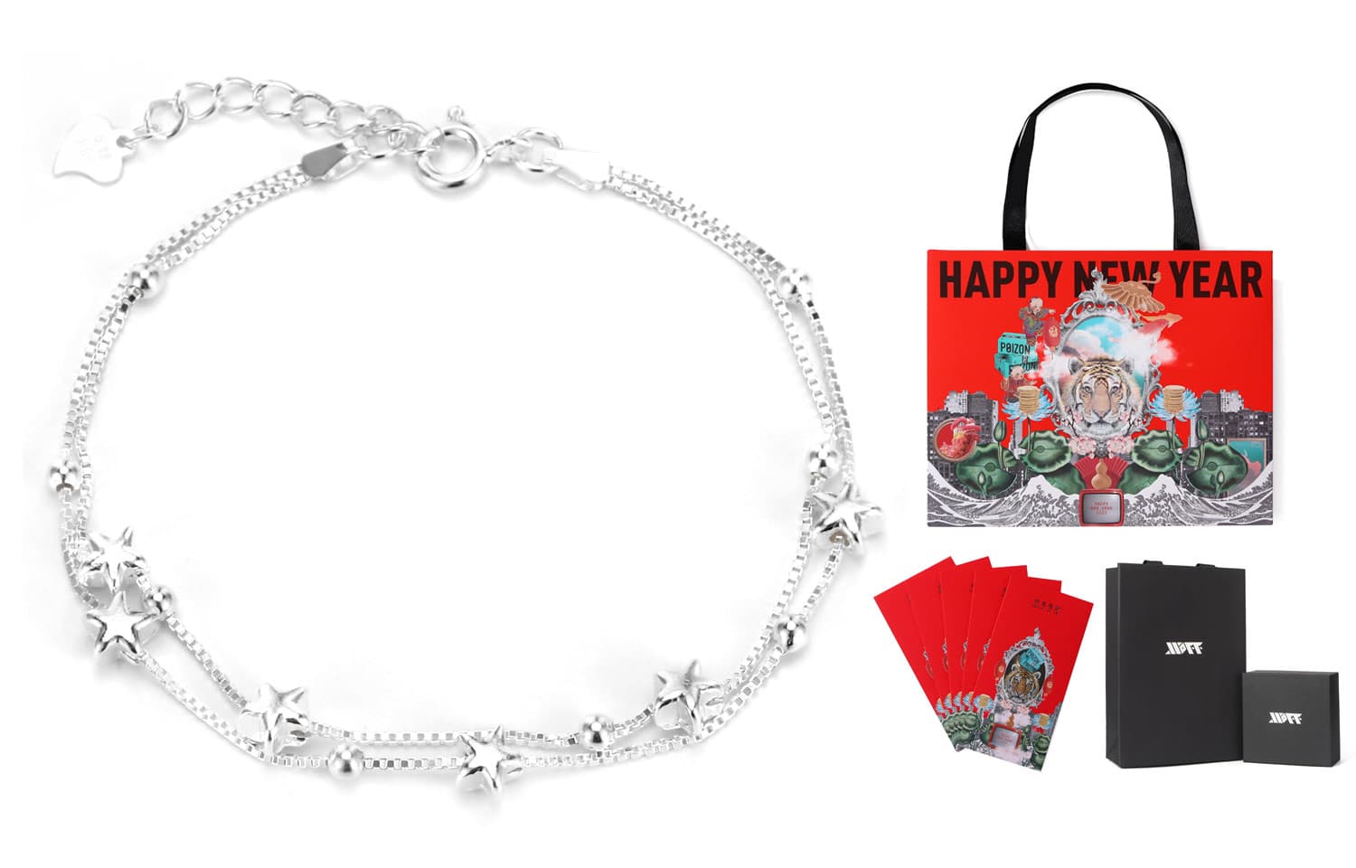 XXOFF Браслеты из стерлингового серебра 925 пробы женские серебряные белые