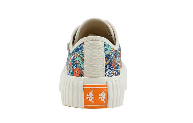 Kappa Нескользящие легкие низкие туфли из парусины унисекс Белый Многоцветный