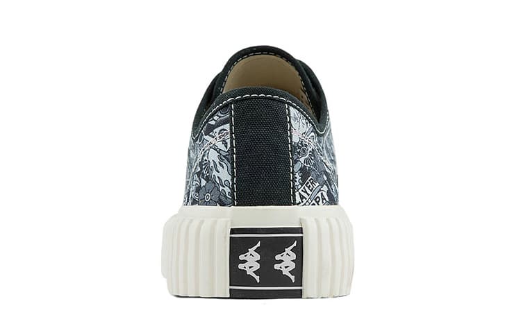 Kappa Легкие низкие кеды из парусины Унисекс Черный Многоцветный