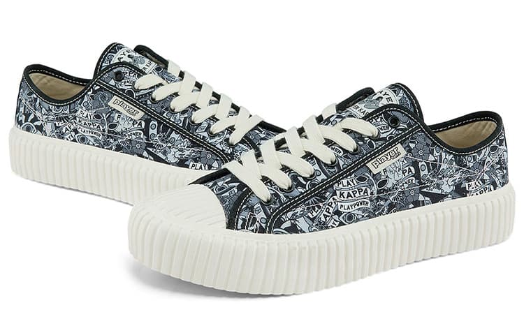 Kappa Легкие низкие кеды из парусины Унисекс Черный Многоцветный