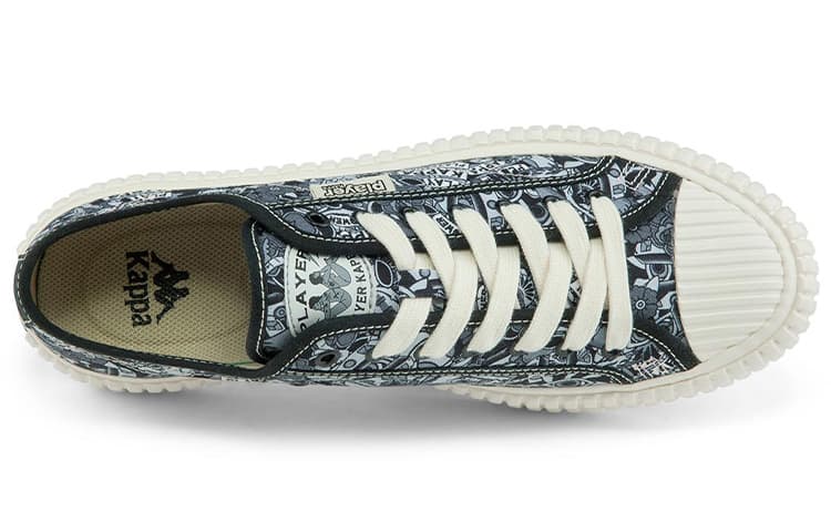 Kappa Легкие низкие кеды из парусины Унисекс Черный Многоцветный