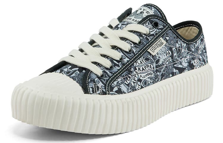 Kappa Легкие низкие кеды из парусины Унисекс Черный Многоцветный