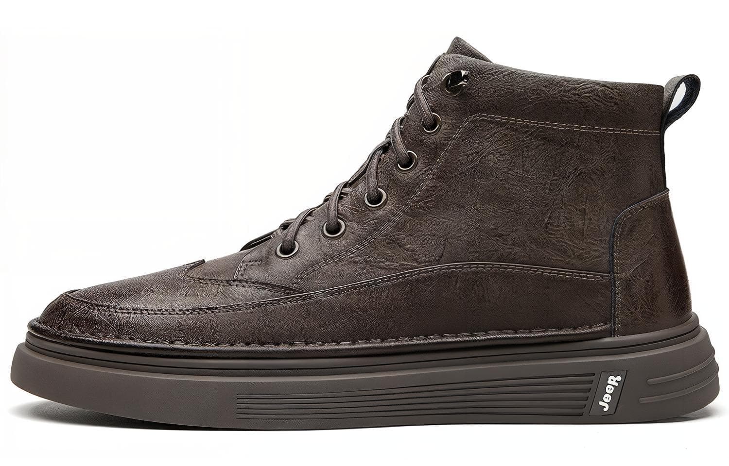 Jeep Ankle-Length Sports Martin Boots Men's Khaki