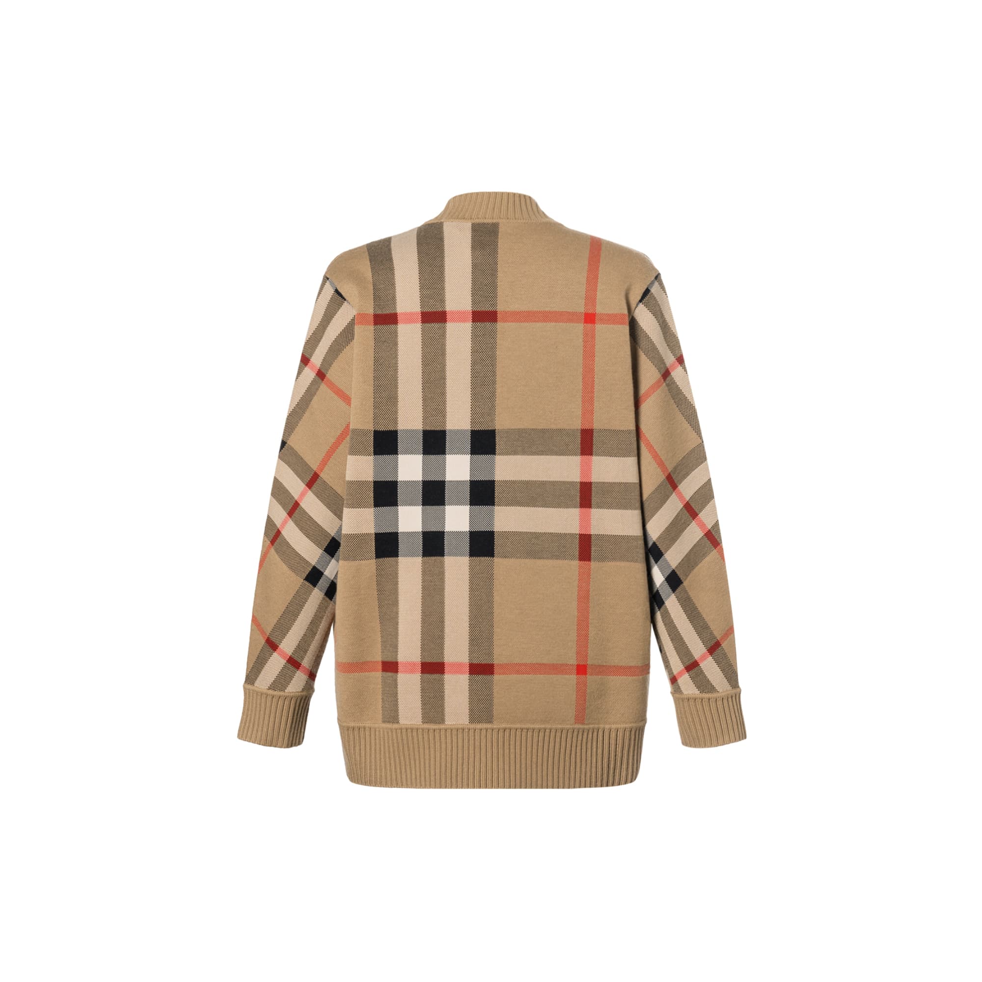 Кардиган Burberry в клетку Vintage Check с V-образным вырезом