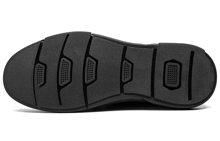 Jeep Повседневная кожаная обувь Мужские низкие кеды Черные