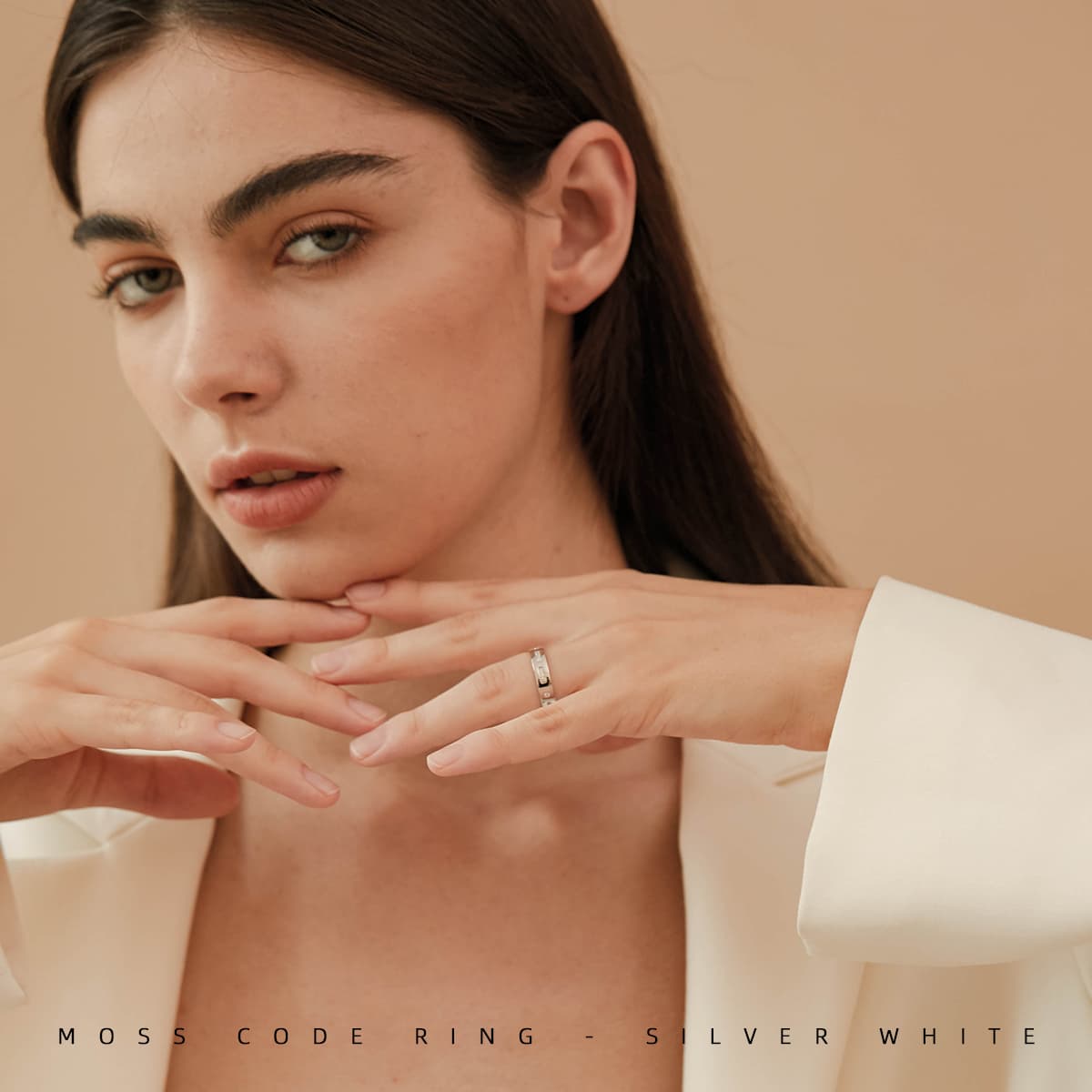 Кольца из стерлингового серебра 925 пробы с кодом Морзе Apm Monaco, серебро унисекс