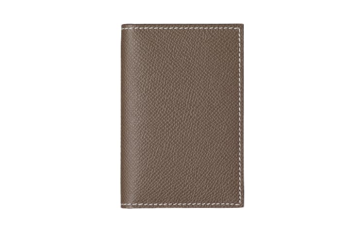 HERMES MC² Euclide Epsom Calfskin Card Holder Men's Elephant Gray