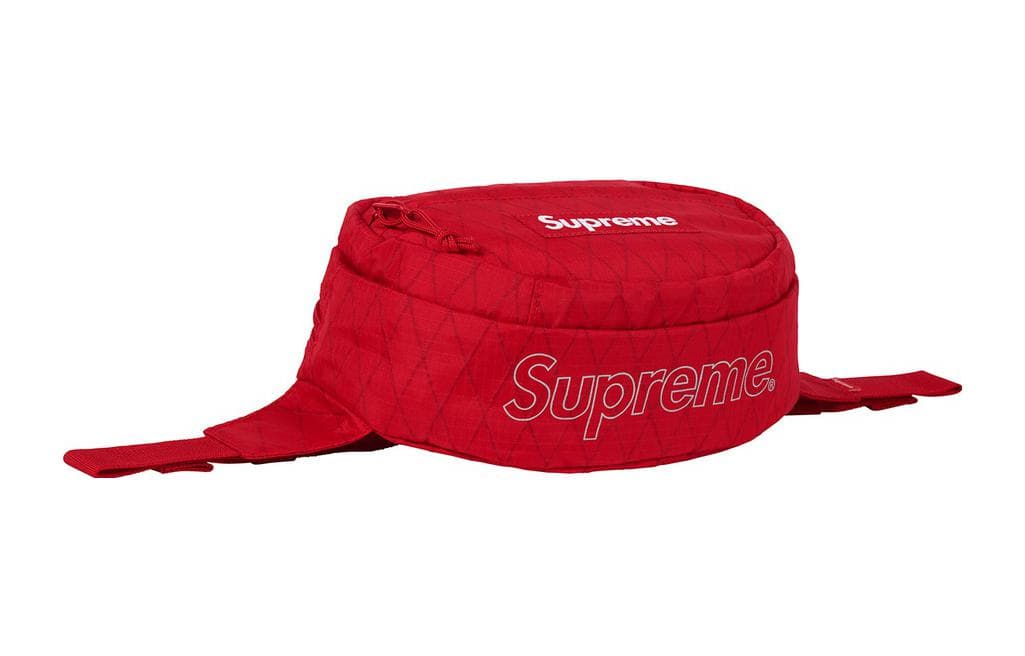 Тканевая сумка через плечо Supreme FW18, сумка на ремне, поясная сумка, обычный унисекс, красный цвет