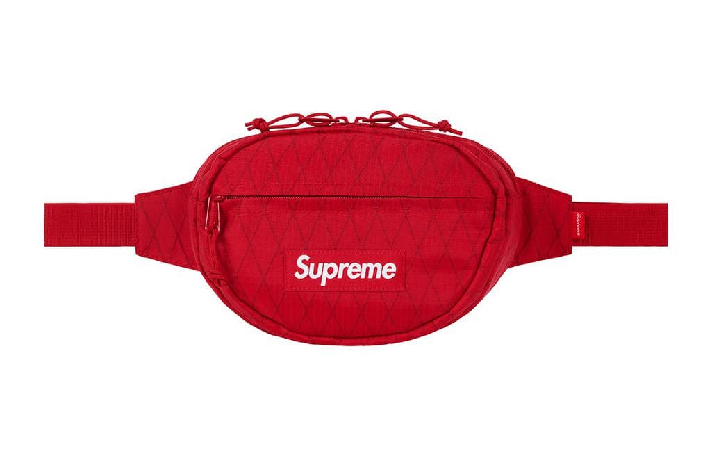 Supreme FW18 Fabric Crossbody Bag, Sling Bag, Fanny Pack Regular Unisex Red