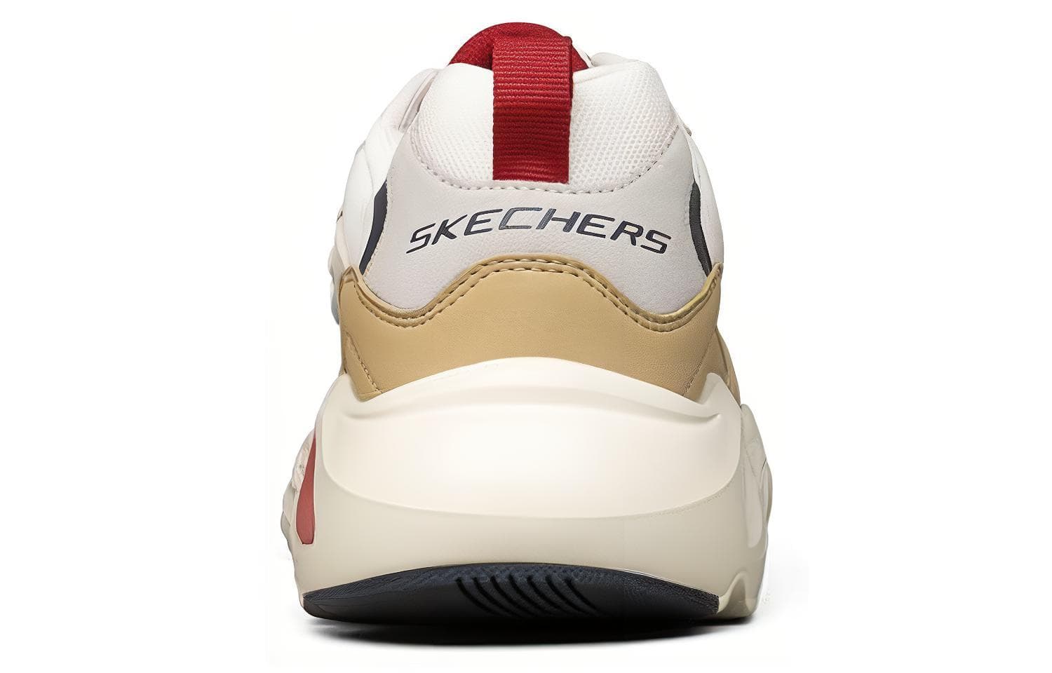 Skechers Stamina Airy D'Lites износостойкие низкие массивные кроссовки мужские белые серые умбровые