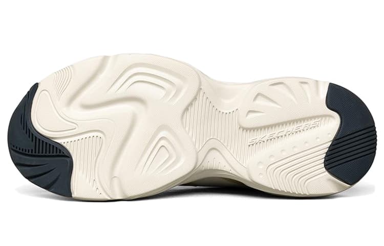 Skechers Stamina Airy D'Lites износостойкие низкие массивные кроссовки мужские белые серые умбровые