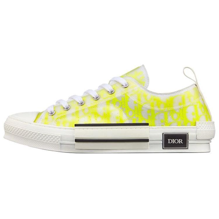 DIOR B23 Low White Yellow Oblique