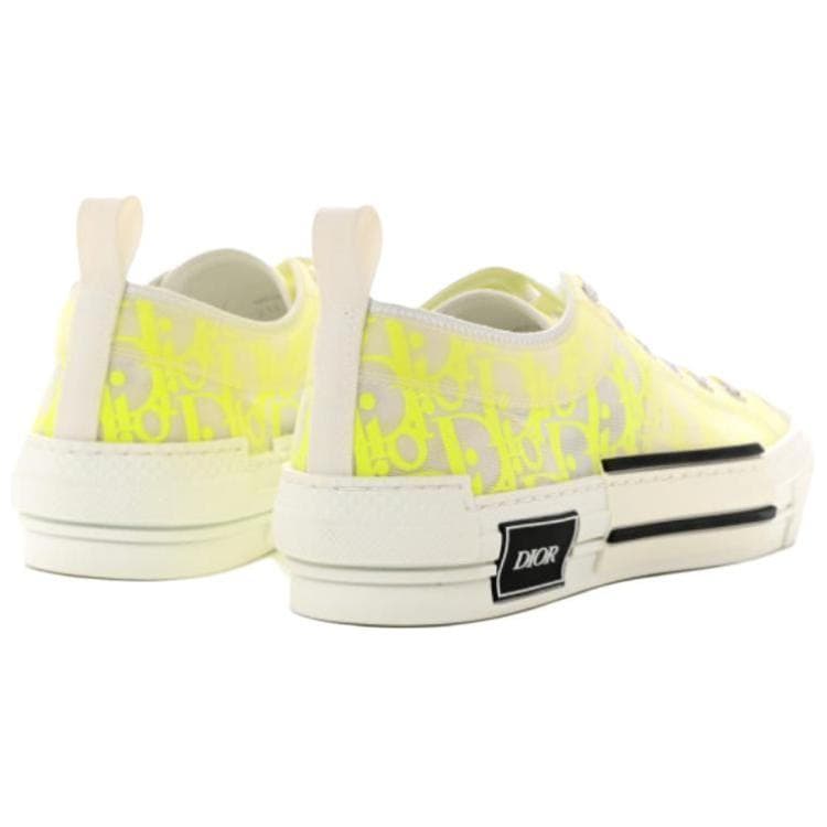 DIOR B23 Low Белый Желтый Косой