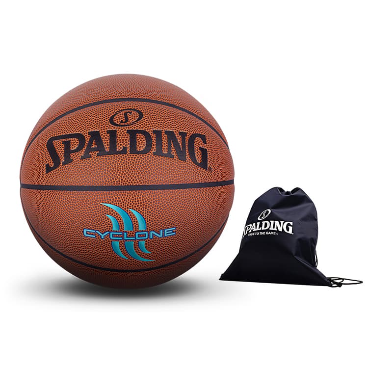 SPALDING Начальная баскетбольная серия Баскетбольный мяч из искусственной кожи коричневый с синим текстом Размер 7 Тренировочный унисекс