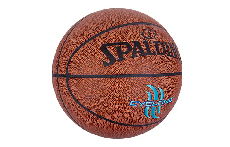 SPALDING Начальная баскетбольная серия Баскетбольный мяч из искусственной кожи коричневый с синим текстом Размер 7 Тренировочный унисекс