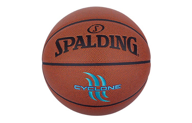 SPALDING Introductory Basketball Series PU Basketball Brown With Blue Text Size 7 Training Unisex