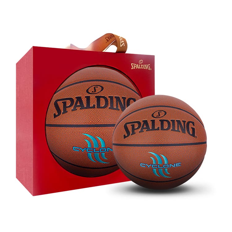 SPALDING Начальная баскетбольная серия Баскетбольный мяч из искусственной кожи коричневый с синим текстом Размер 7 Тренировочный унисекс