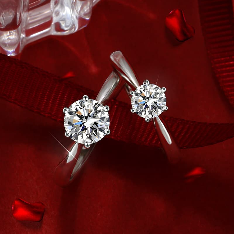 Кольца Lady Go из стерлингового серебра 925 пробы, женские парные кольца