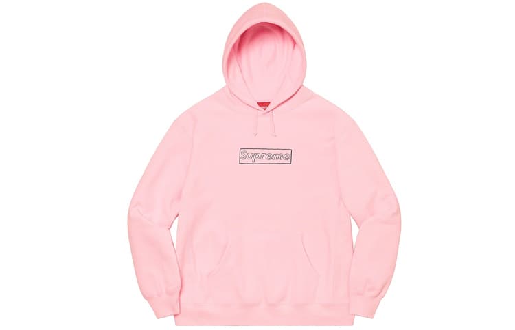 Толстовка с капюшоном и логотипом Supreme X Kaws