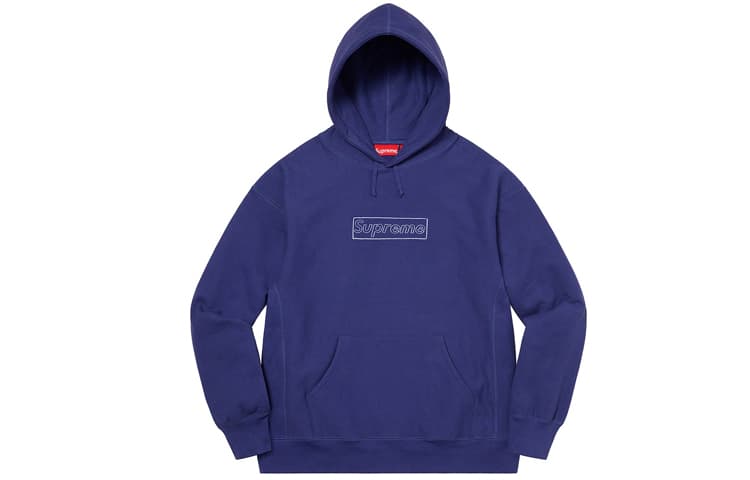 Толстовка с капюшоном и логотипом Supreme X Kaws