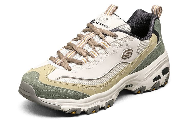 Skechers D'LITES 1.0 Повседневная обувь, увеличивающая рост, женская, оливковая