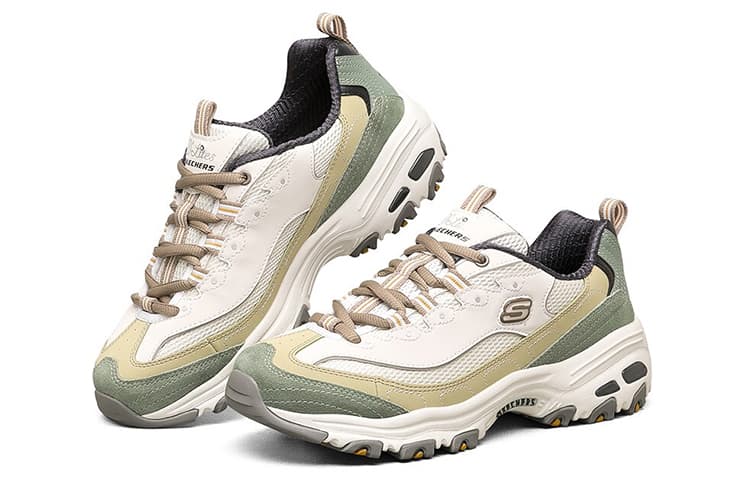 Skechers D'LITES 1.0 Повседневная обувь, увеличивающая рост, женская, оливковая