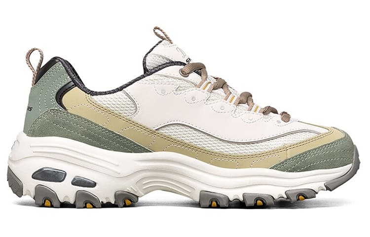 Skechers D'LITES 1.0 Повседневная обувь, увеличивающая рост, женская, оливковая