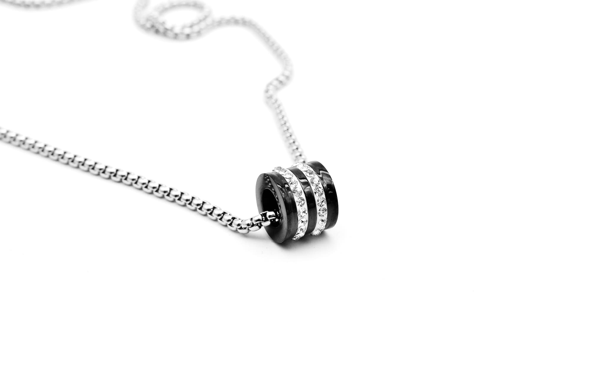 DAP Ожерелья из титановой стали унисекс, серебро