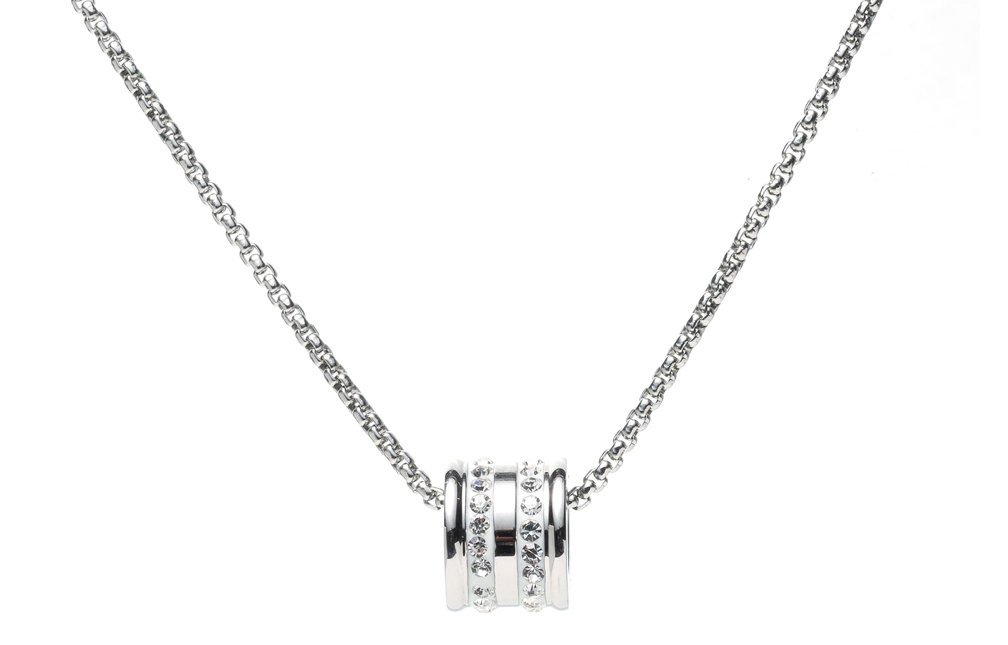 DAP Titanium Steel Necklaces Unisex Silver