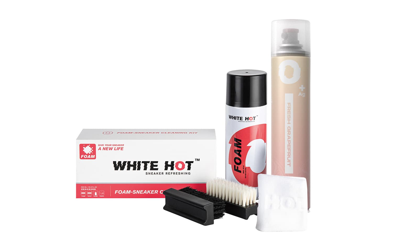 WHITE HOT Чистящие средства и салфетки для обуви