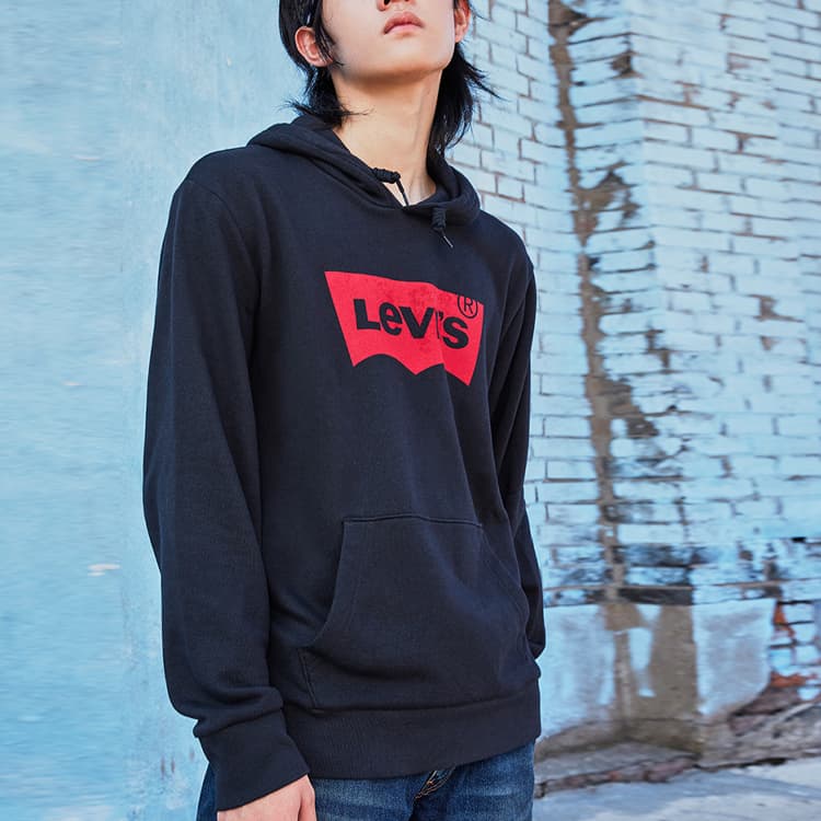Толстовки Levis унисекс черные