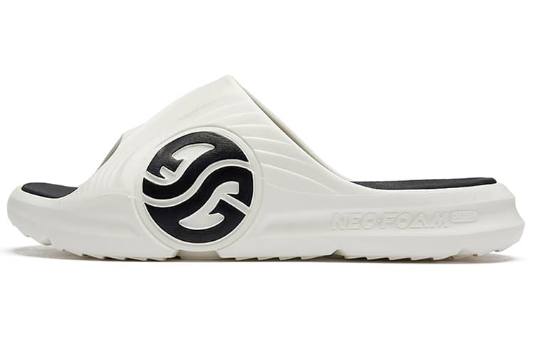 361° Quiet Slide Slippers Unisex White Black