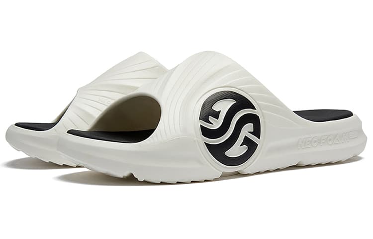 Тапочки 361° Quiet Slide Унисекс Белый Черный