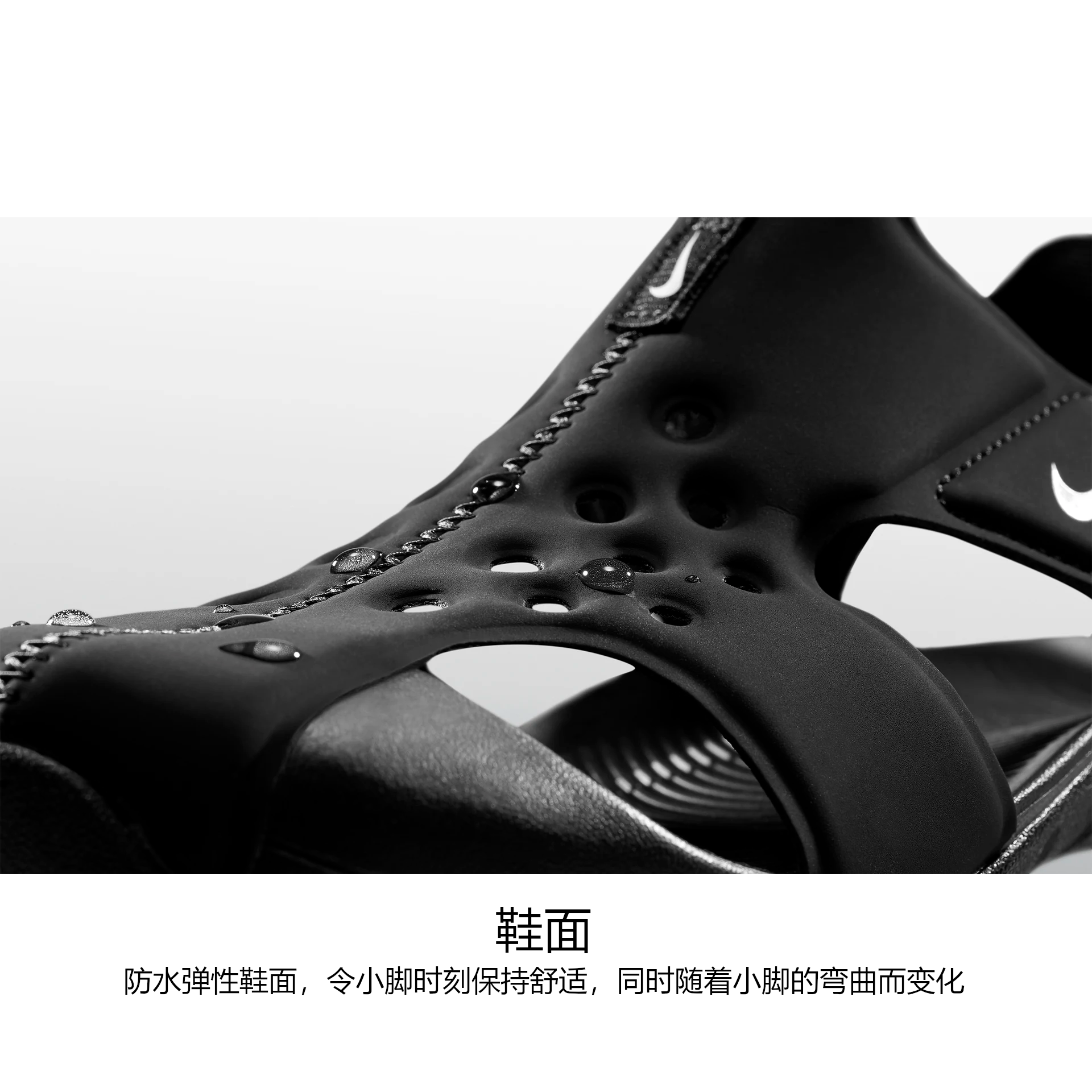 Сандалии Nike Sunray Protect 2, нескользящие, устойчивые к истиранию детские сандалии черного цвета для детей от 3 до 7 лет