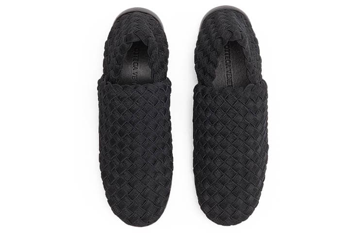 Кроссовки на платформе Bottega Veneta черные женские