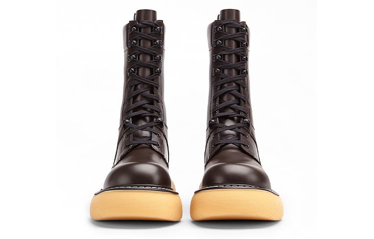 Bottega Veneta Кожаные ботинки The Bounce Коричневые