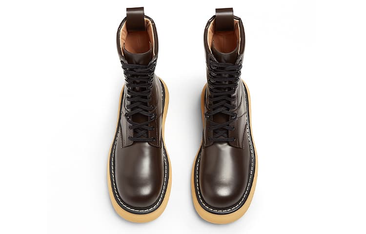 Bottega Veneta Кожаные ботинки The Bounce Коричневые