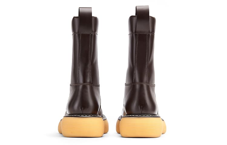 Bottega Veneta Кожаные ботинки The Bounce Коричневые